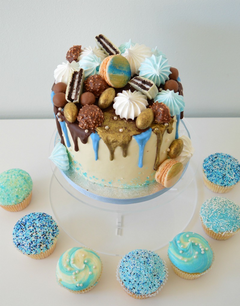 babyshower-cupcakes-taart-blue-buttercream
