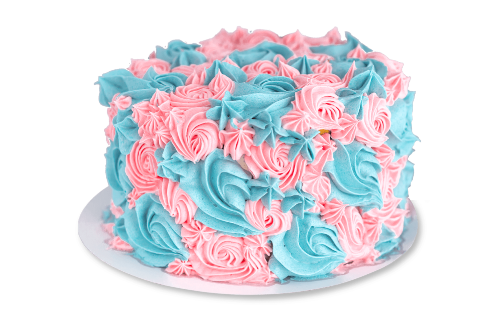 gender-reveal-taart-roze-blauw-toefjes