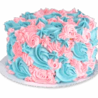 gender-reveal-taart-roze-blauw-toefjes