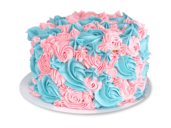 gender-reveal-taart-roze-blauw-toefjes