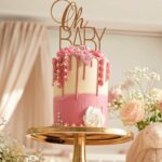 Baby girl taart babyshower taart