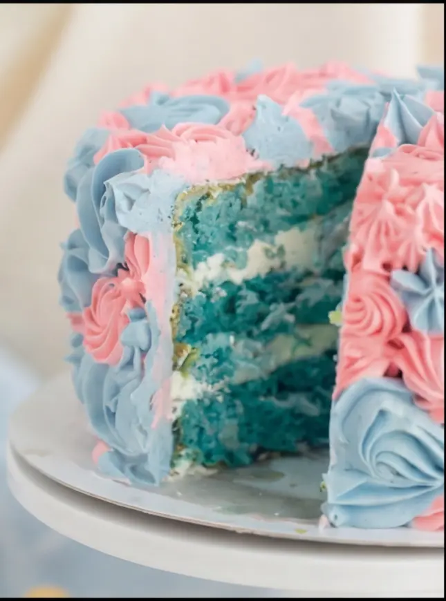 Gender reveal taart boy or girl 1 Gender reveal taart boy or girl 1