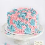 Gender reveal taart boy or girl