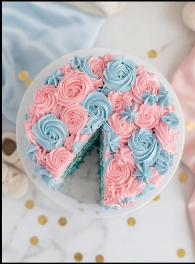 Gender reveal taart boy or girl 2 Gender reveal taart boy or girl 2