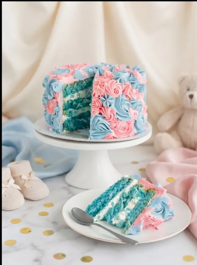 Gender reveal taart boy or girl 3 Gender reveal taart boy or girl 3