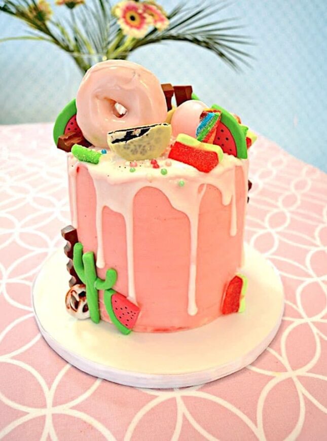 Dripcake-donuts-roze Dripcake donuts roze