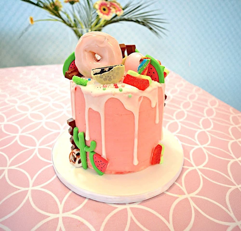 Dripcake donuts roze