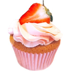 roze-aardbeien-cupcakes-in-roze-bak-papier
