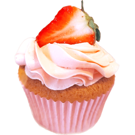 roze-aardbeien-cupcakes-in-roze-bak-papier