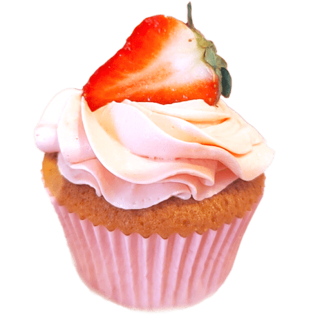 roze-aardbeien-cupcakes-in-roze-bak-papier