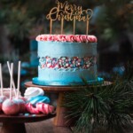 xmas-turqoise-roze-fault-line-taart-met-taart-topper