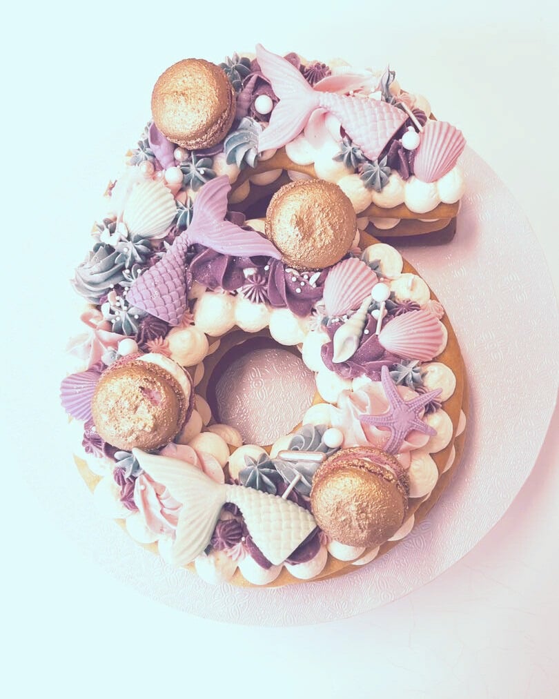 Cijfer cookie cake mermaid roze rotated e1683224376721
