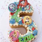 Cijfer taart cake paw petrol taart