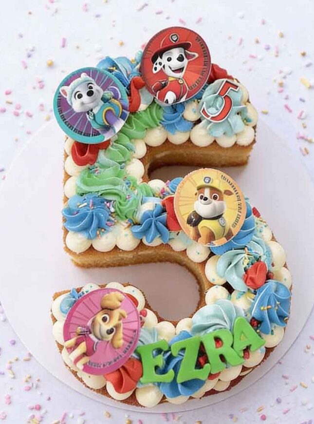 Cijfer-taart-cake-paw-petrol-taart Cijfer taart cake paw petrol taart