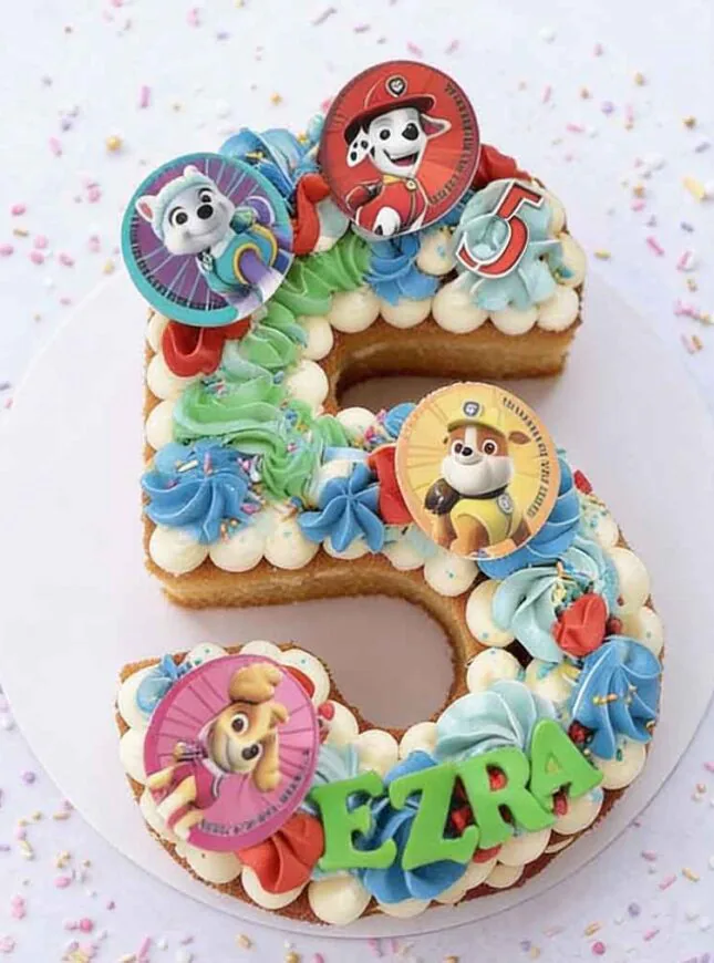 Cijfer-taart-cake-paw-petrol-taart Cijfer taart cake paw petrol taart