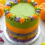 halloween party streepjes taart