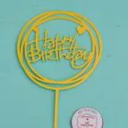 Happy birthday taart topper