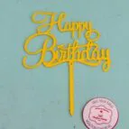 Happy birthday taart topper