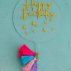 Happy birthday taart topper