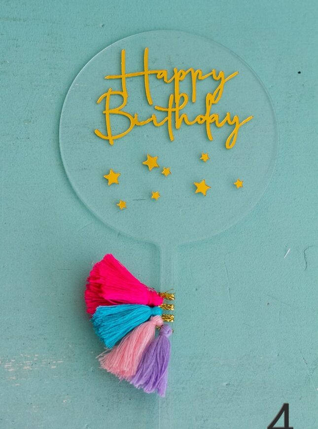 Happy birthday taart topper Happy birthday taart topper