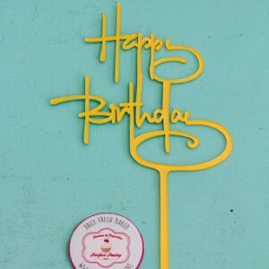 Happy birthday taart topper