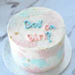 Gender-reveal-taart-roze-blauw-met-tekst