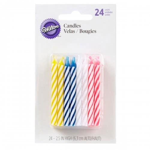 Wilton Taartkaarsjes Multicolor 24 stuks