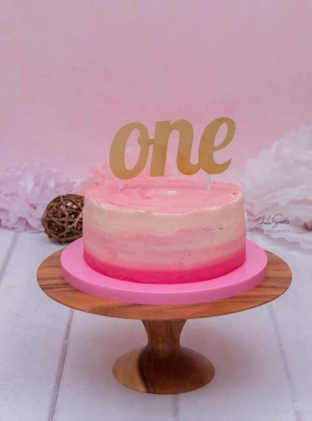 Smash-taart-roze smash-taart-meisje