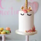 unicorn-taart-roze-goud