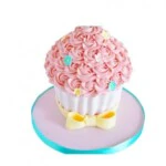 smash-taart-roze-meisje-met-gele-lint