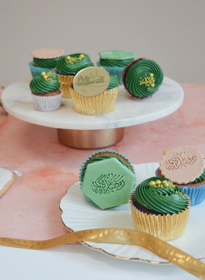 suikerfeest-cupcakes-groen-goud