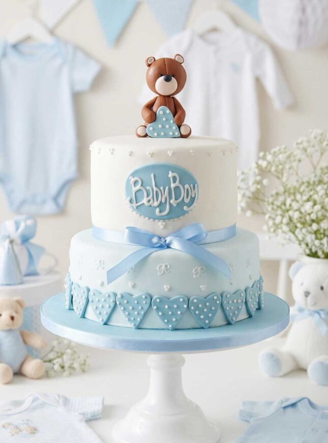 Baby boy taart beer babyshower taart3 Baby boy taart beer babyshower taart3