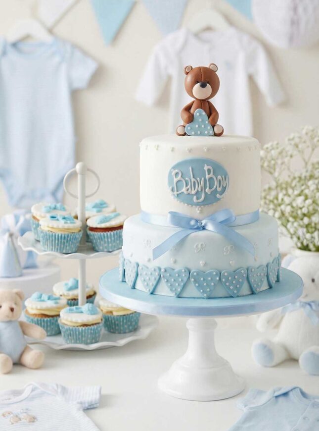 Baby boy taart beer babyshower taart2 Baby boy taart beer babyshower taart2