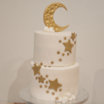 Babyshower sterren en maan taart