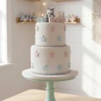 Beertastisch spannende gender reveal taart