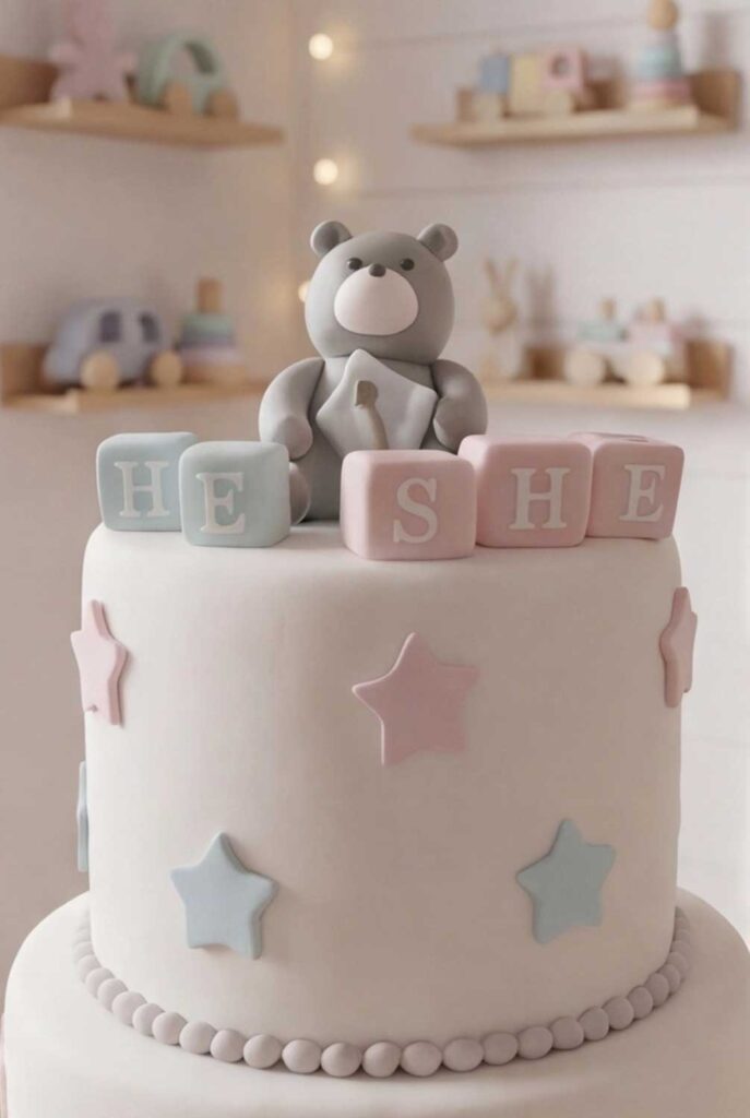 Beertastisch spannende gender reveal taart