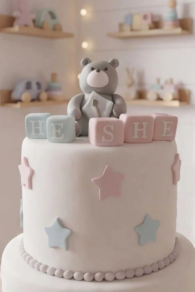 Beertastisch spannende gender reveal taart