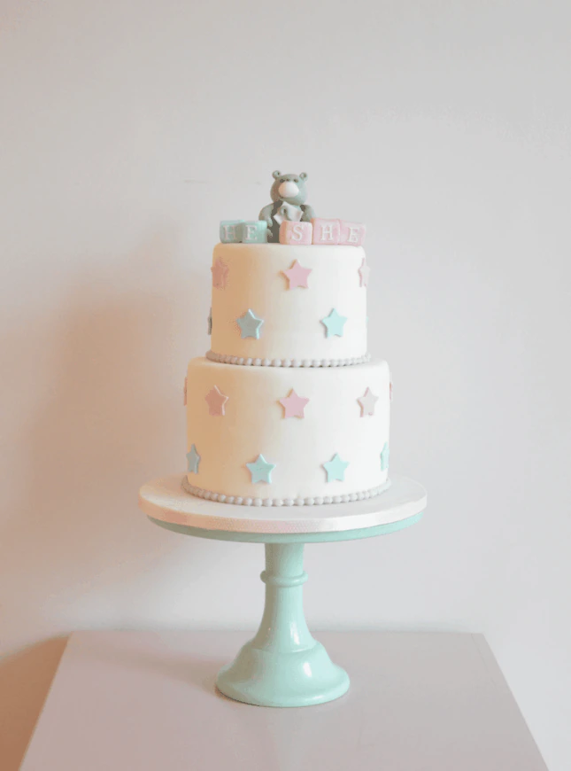 Gender-reveal-taart-beer