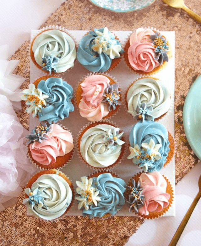 Verjaardags cupcakes box