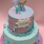 _Zeemermin Turqoise Buttercream Verjaardags Taart!