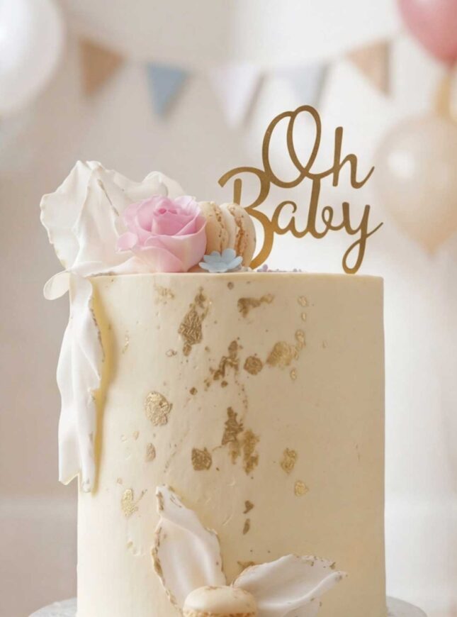 gender-reveal-taart-macarons-goud3 gender-reveal-taart-macarons-goud3