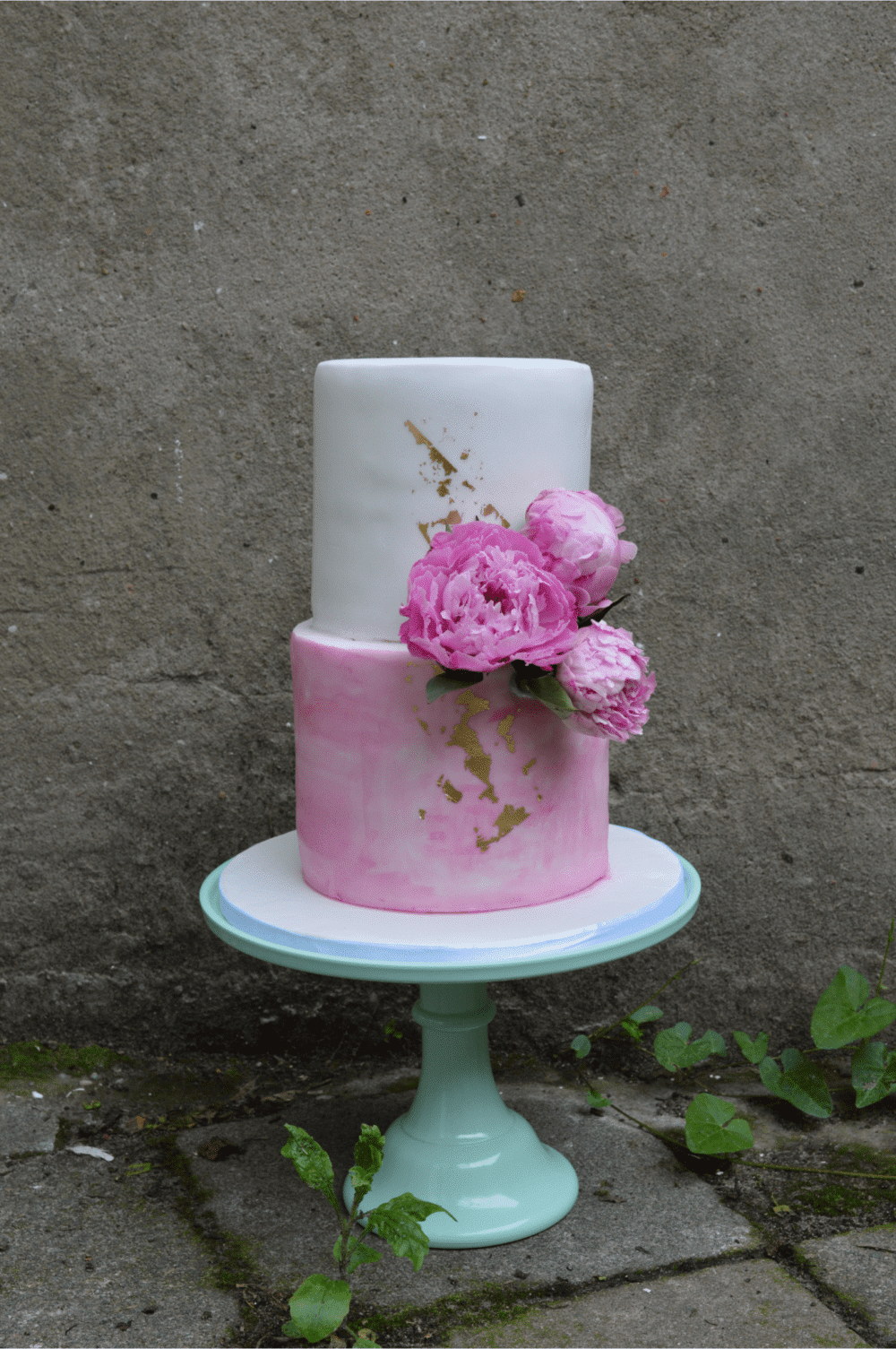 roze gold verjaardags vrouw taarttaart