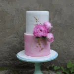 roze gold verjaardags vrouw taarttaart