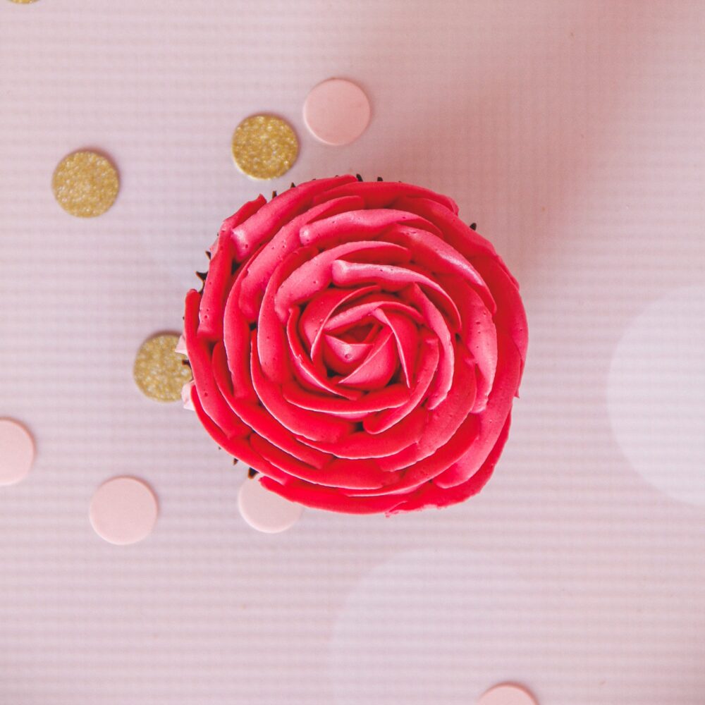 Valentijn-roos-cupcake