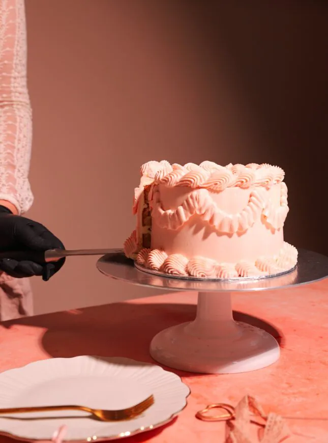 Lambeth-taart-roze Lambeth-taart-roze