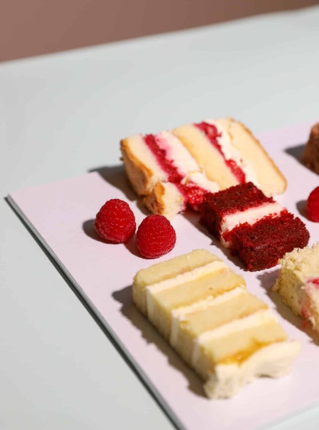 Thuis-taart-proeven-doos Proeverij-taart