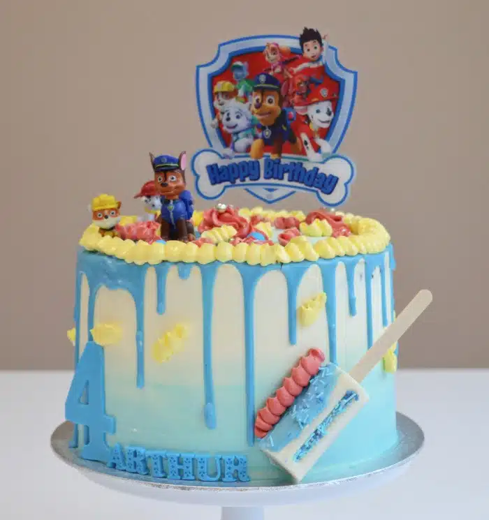 Paw-patrol-drip-taart Paw-patrol-drip-taart
