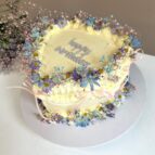 Lambeth-stijl-bloemen-taart