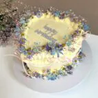 Lambeth-stijl-bloemen-taart