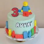 Lego-blokjes-taart-botercreme